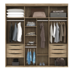 Guarda Roupa Casal 6 Portas Mdf Originale 2,07 M Belmax Carva