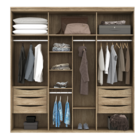 Guarda Roupa Casal 6 Portas Mdf Originale 2,07 M Belmax Carva