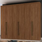 Guarda Roupa Casal 6 Portas Mdf Originale 2,67m Belmax Álamo