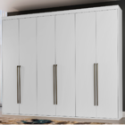 Guarda Roupa Casal 6 Portas Mdf Originale 2,67m Belmax Branco