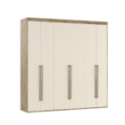 Guarda Roupa Casal 6 Portas Mdf Originale 2,67m Belmax Carval