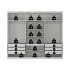 Guarda-roupa Casal 6 Portas Monte Carlo Branco