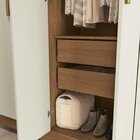 Guarda-roupa Casal 6 Portas Móveis Kappesberg Canela/off White