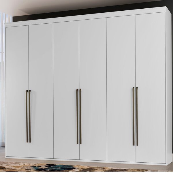 Guarda Roupa Casal 6 Portas Originale  Branco