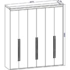 Guarda Roupa Casal 6 Portas Originale  Branco
