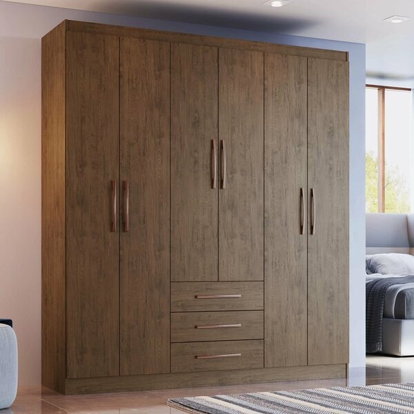 Guarda Roupa Casal 6 Portas Paris 2006 Amarula Tx