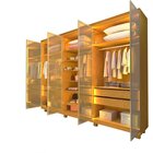 Guarda-roupa Casal 6 Portas Reflecta Com Pés E Led Imperatriz