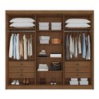 Guarda Roupa Casal 6 Portas Ripadas Portugal Cacau