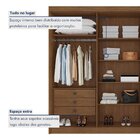 Guarda Roupa Casal 6 Portas Ripadas Portugal Cacau