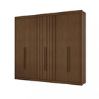 Guarda Roupa Casal 6 Portas Ripado Grécia Conquista Móveis