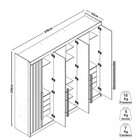 Guarda Roupa Casal 6 Portas Ripado Grécia Conquista Móveis