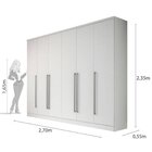 Guarda Roupa Casal 6 Portas Sevilla Tcil