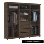 Guarda Roupa Casal 6 Portas Slow Motion Genova F08 Nocciola -