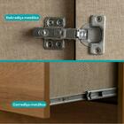 Guarda Roupa Casal 6 Portas Troy Carraro Noce C/ Off White