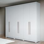 Guarda Roupa Casal 6 Portas Versalhes 2.7 Branco - Santos And