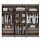 Guarda Roupa Casal 6 Portas Versalhes 2.7 Castanha/off White