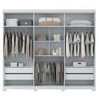 Guarda Roupa Casal 6 Portas Versalhes Branco - Santos Andirá