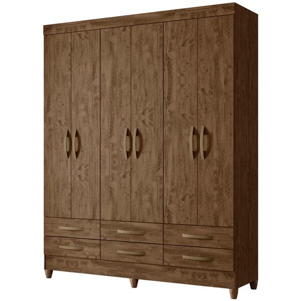 Guarda Roupa Casal 6 Pt 0300 Moval