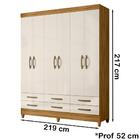 Guarda Roupa Casal 6 Pt 0300 Moval