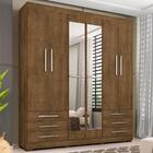 Guarda Roupa Casal 6p 200 Cm Com Espelho 11269 Incc