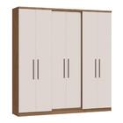 Guarda-roupa Casal 6p 2g Castro Sonata Marrom/bege
