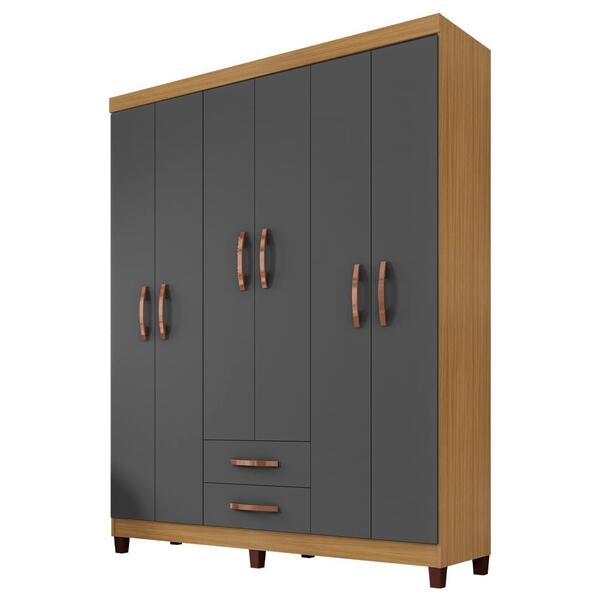 Guarda Roupa Casal 6p 2g Moden 150 Cm 3562 Incp