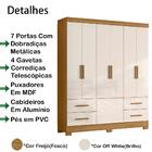 Guarda Roupa Casal 7 Portas 0360 Moval