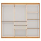 Guarda-roupa Casal 7 Portas 2 Gavetas Berna Yescasa Freijo/wh