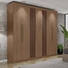 Guarda-roupa Casal 7 Portas 2 Gavetas Havana Terrano Ripado