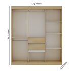 Guarda Roupa Casal 7 Portas 2 Gavetas Provençal França Savana