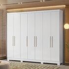 Guarda-roupa Casal 7 Portas 4 Gavetas América Yescasa Branco