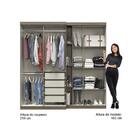 Guarda Roupa Casal 7 Portas 4 Gavetas Espelho Ártico Madeirad