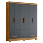 Guarda Roupa Casal 7 Portas 4 Gavetas Londres Moval