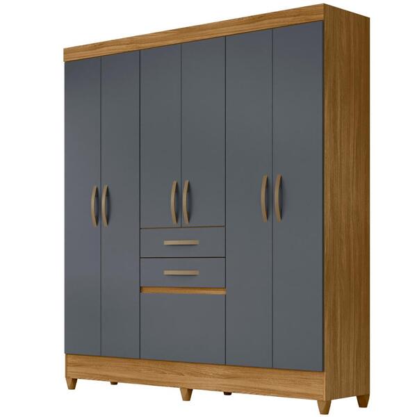 Guarda Roupa Casal 7 Portas 8973 Moval