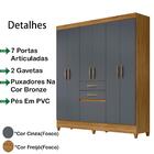 Guarda Roupa Casal 7 Portas 8973 Moval