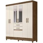 Guarda Roupa Casal 7 Portas Com Espelho 8973 Moval