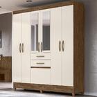 Guarda Roupa Casal 7 Portas Com Espelho 8973 Moval