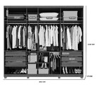 Guarda Roupa Casal 7 Portas Com Pés Istambul Benetil