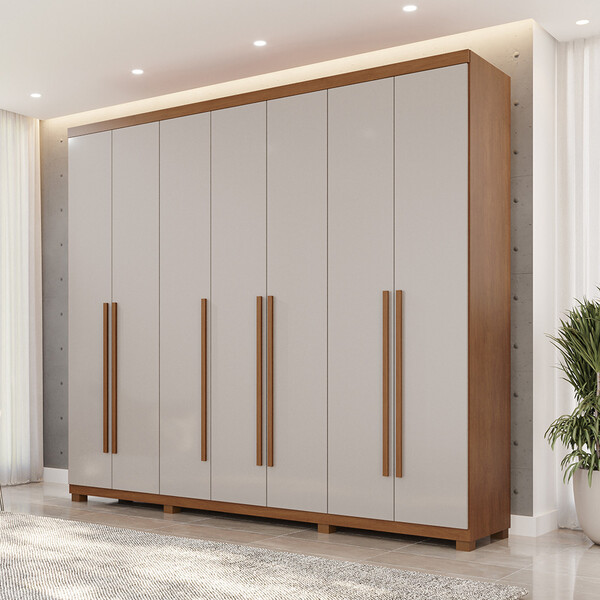 Guarda Roupa Casal 7 Portas Com Pés Istambul Benetil