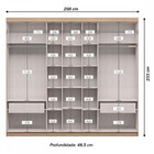 Guarda-roupa Casal 7 Portas De Abrir E 2 Gavetas Interna Aten