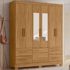 Guarda Roupa Casal 7 Pt Com Espelho 0360 Moval