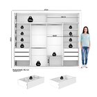 Guarda-roupa Casal 8 Espelhos 2 Portas De Correr Essencial Es