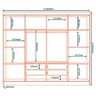 Guarda Roupa Casal 8 Portas 236 Cm Rg138 Mxm