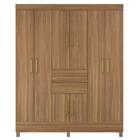 Guarda Roupa Casal 8 Portas 2 Com Espelho Elite 2 Gavetas Mun