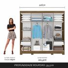 Guarda Roupa Casal 8 Portas 2 Gav Natasha Boreal - Móveis Ara