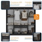 Guarda-roupa Casal 8 Portas 2 Gavetas 2 Basculante Rubi Yesca