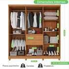 Guarda Roupa Casal 8 Portas 2 Gavetas Master Top  Cinamomo
