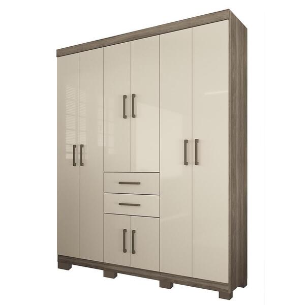 Guarda Roupa Casal 8 Portas 2 Gavetas Verona 8.2 Com Pés - Sa