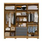 Guarda Roupa Casal 8 Portas 3 Gavetas Com Espelho Nápoles - F