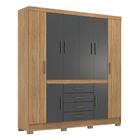 Guarda-roupa Casal 8 Portas 4 Gavetas 201cm Multimóveis Cr352